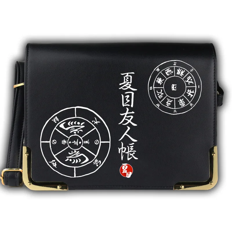 

Anime Cartoon Natsume Yuujinchou Shoulder Messenger Bag Kids Cosplay PU Bag for Teenagers Students Schoolbags