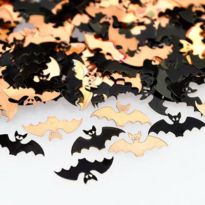 Bat 800 шт./упак. мульти-формы Снежинка корона дизайн логотипа черный Brone металлические блестки нейл-арта Стикеры сотовый телефон украшения ТГ - Цвет: Bat
