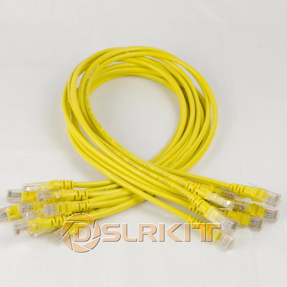 

Lot 10 cables/ 27in 70CM 568B CAT5E UTP Ethernet RJ45 Patch Cable Network Cable