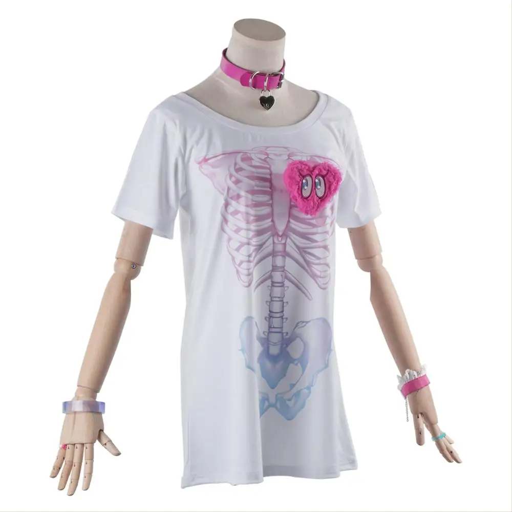 Anime MASTER GIRLS Idol Yumemi Riamu Cosplay Costume Girl T Shirt Halloween Carnival Costumes |