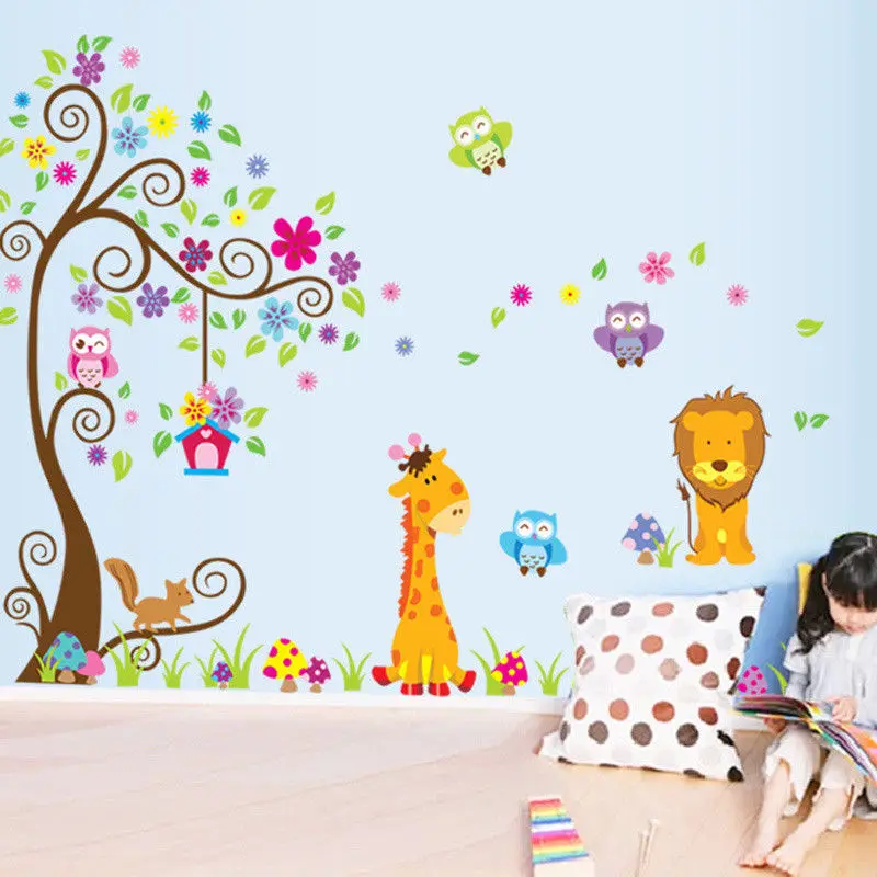 Съемная виниловая наклейка на стену наклейки для детской комнаты сделай сам