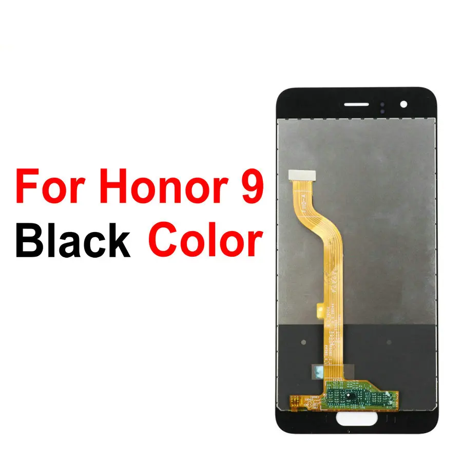 Мифологическая Сенсорная панель lcd для 5,6" huawei Honor 9 Lite Honor 9 5,15" сенсорный экран дисплей мобильного телефона черный белый - Цвет: Black For Honor 9