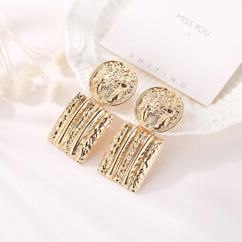 8 сезонов Новая мода Нерегулярные геометрические серебряный золотой розовый