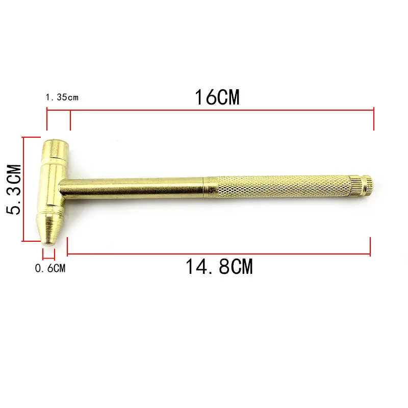 Высококачественный и Многофункциональный 6 шт. отвертка медно-молоток с