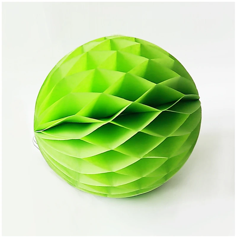 Apple green 1 шт. соты мяч Бумага Фонари мяч Свадебная вечеринка малыш День рождения Домашний детский сад украшения Baby Show поставки - Цвет: Apple green