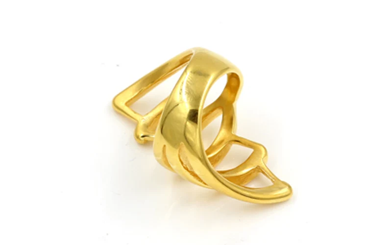 : LUXUSTEEL обручальные кольца золото Цвет перстни аксессуары вечерние Нержавеющая