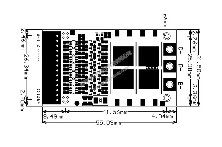 Универсальная плата защиты литиевой батареи 6 S-13 S 7S 8S 10S 12S 25A BMS 18650 LiFePO4 24 в 36 в 48 В зарядка разрядка 3,2 в 3,7 в