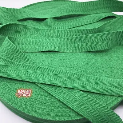 14 Green 3/8 ''10 мм 20 мм хлопковая лента Hserringbone лента для волос бант вечерние Рождественские Свадебные украшения Швейное Ремесло «сделай сам» 5 метров - Цвет: 14 Green