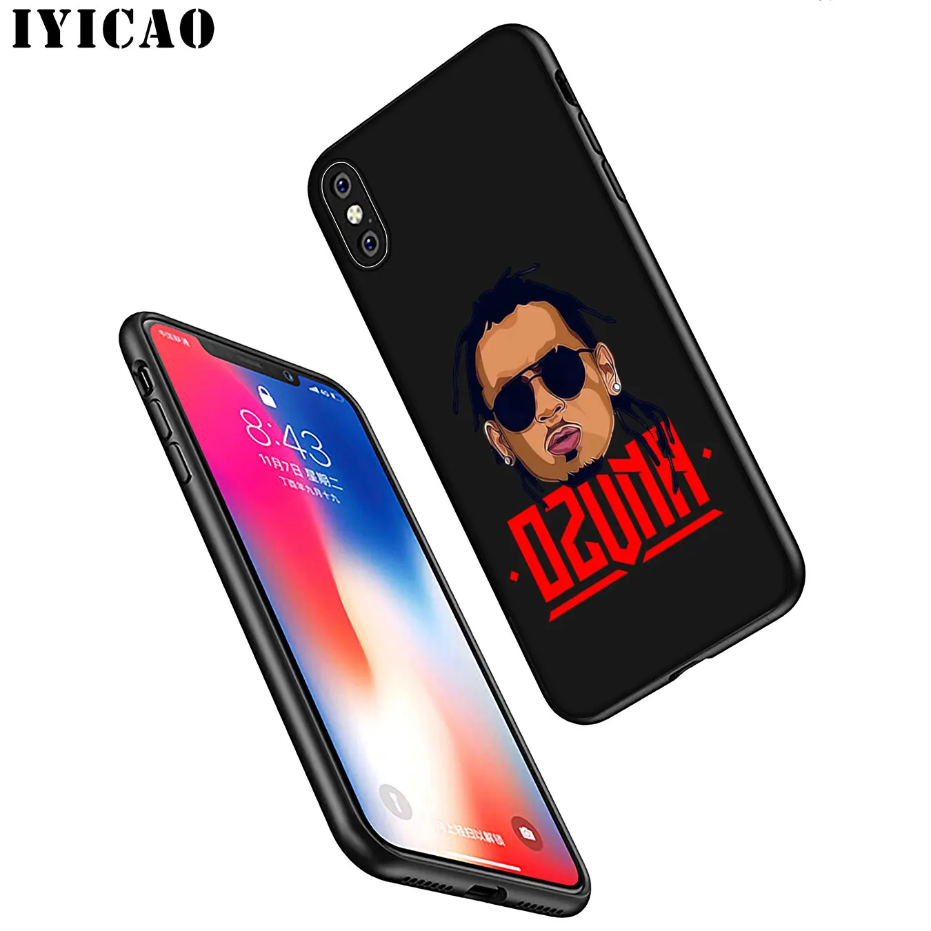 IYICAO Ozuna Мягкий силиконовый чехол для телефона iPhone XR X XS 11 Pro Max 6 6S 7 8 Plus 5 5S SE TPU черный