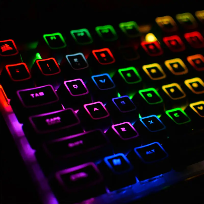 104 ключей Corsair ROG с подсветкой, набор ключей с принтом Artisan для Corsair K70 RGB K65 K95, Механическая игровая клавиатура Strafe