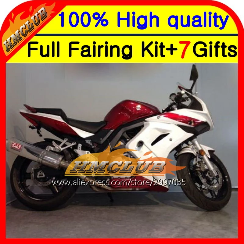 

Корпус красного и белого цвета для SUZUKI SV650S SV1000S 03-13 SV650 S 03 04 05 06 07 69HM24 SV1000 S 08 09 10 11 12 13, новый темно-красный обтекатель