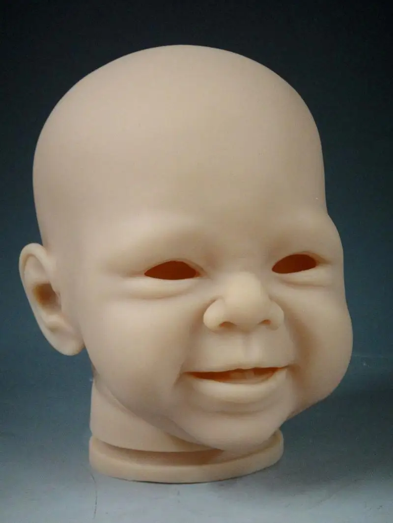 

22inch Doll reborn Doll Kit reborn toys smiling face Unpainted Blank Doll Kit silicone bb reborn lifelike doll kit for sale