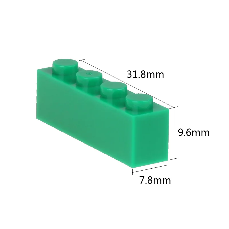 1X4 маленький размер строительные блоки 1 упаковка около 65 шт DIY креативные