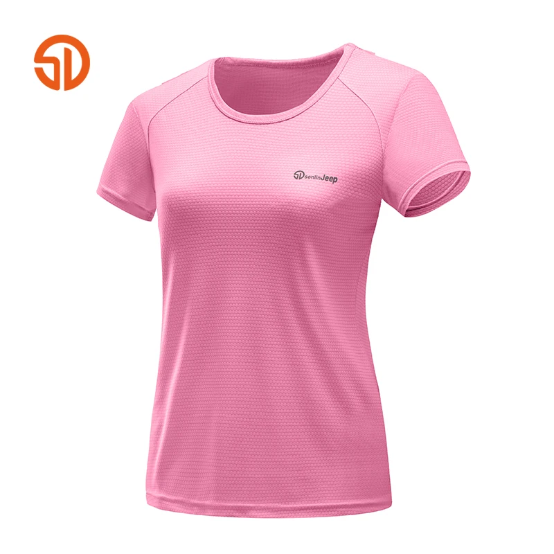 Quick dry мужская с Коротким рукавом Футболки Многоцветный полиэстер открытый