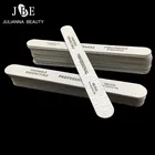 50 шт.лот, пилка для ногтей, деревянный полумесяц, наждачная бумага, маникюрное устройство, инструмент для украшения ногтей, зернистость 180240