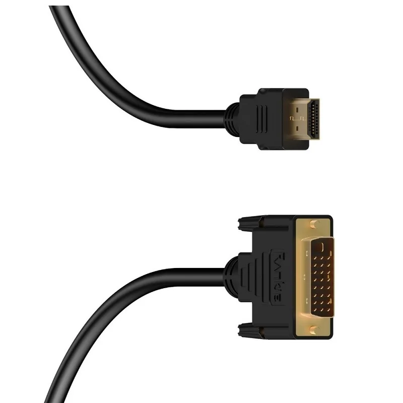 Высокоскоростной адаптер HDMI совместимый с DVI 24 + 1 pin позолоченный кабель Папа папа
