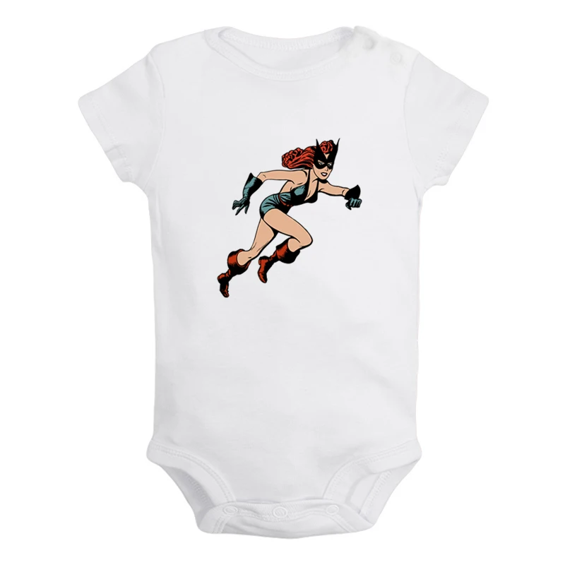 ieBodysuits3052W Чудо-Женщина ободок для волос в стиле Чудо-Женщина Супергерой Диана Принц Одежда для новорожденных девочек и мальчиков комбинезон с короткими рукавами, комбинезоны, комплекты из хлопка - Цвет: ieBodysuits3052W