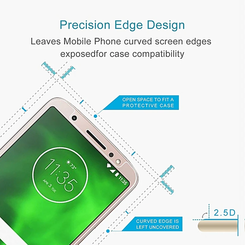 Wangcangli 2.5D ультра-тонкий анти-осенний протектор экрана для Motorola G6 Защитная пленка