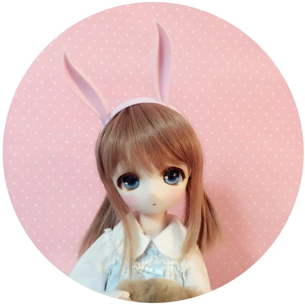 

[Wamami] розовые заячьи ушки для 1/3 SD DZ DOD BJD Dollfie
