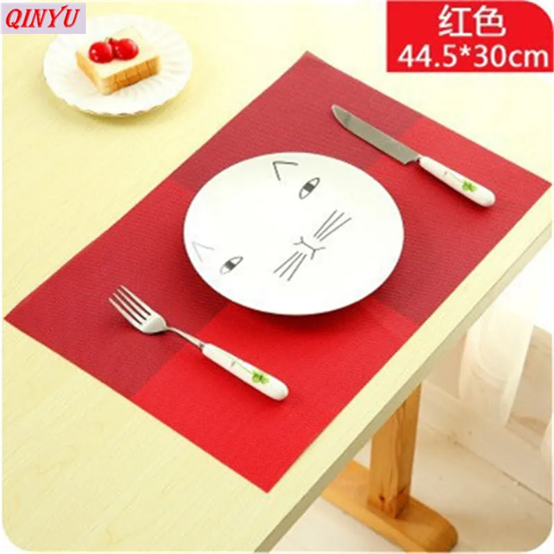 30*44.5cm Non-slip Pad Kitchen Accessories Dining Table Mats Oil-proof Placemat Heat Insulation Waterproof | Дом и сад