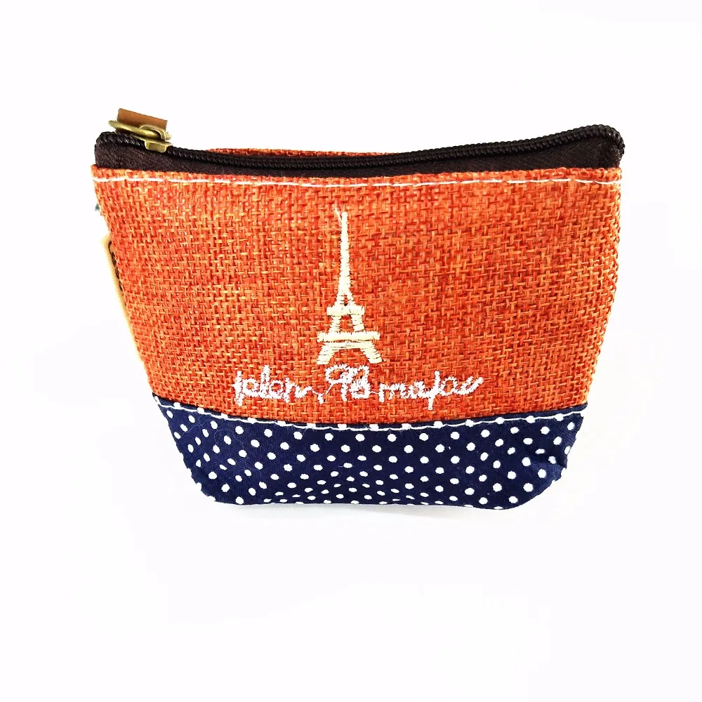 

M116 Cute Rural Style Coin Bag Cotton And Linen Time Canvas Small Change Purse Girl Women Student Gift Wholesale
