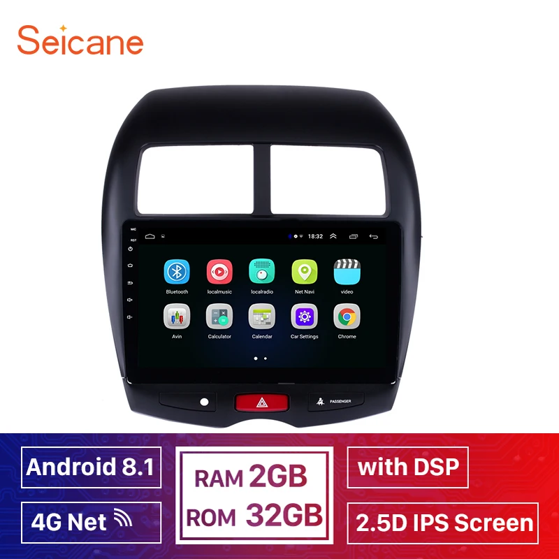 Seicane Android 8 1 4G DSP IPS RAM 2 ГБ Автомобильный GPS головное устройство радио Navi плеер для 2010