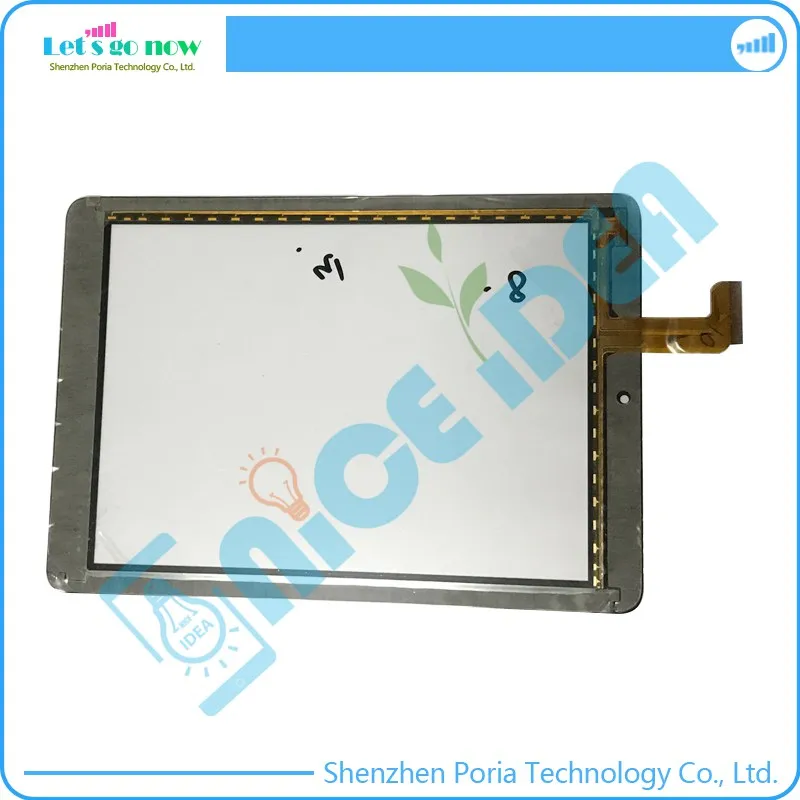 Черный сенсорный экран с цифровым преобразователем для RAYSENS RS8F195S-V12 передняя