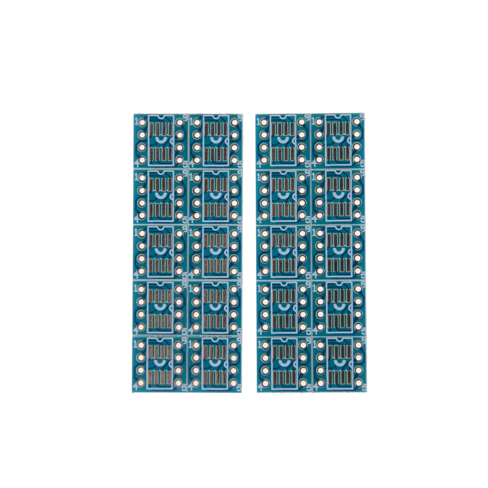 20 шт./лот Комплект печатной платы SOP8 SO8 SOIC8 TSSOP8 MSOP8 на DIP8 адаптер преобразователь