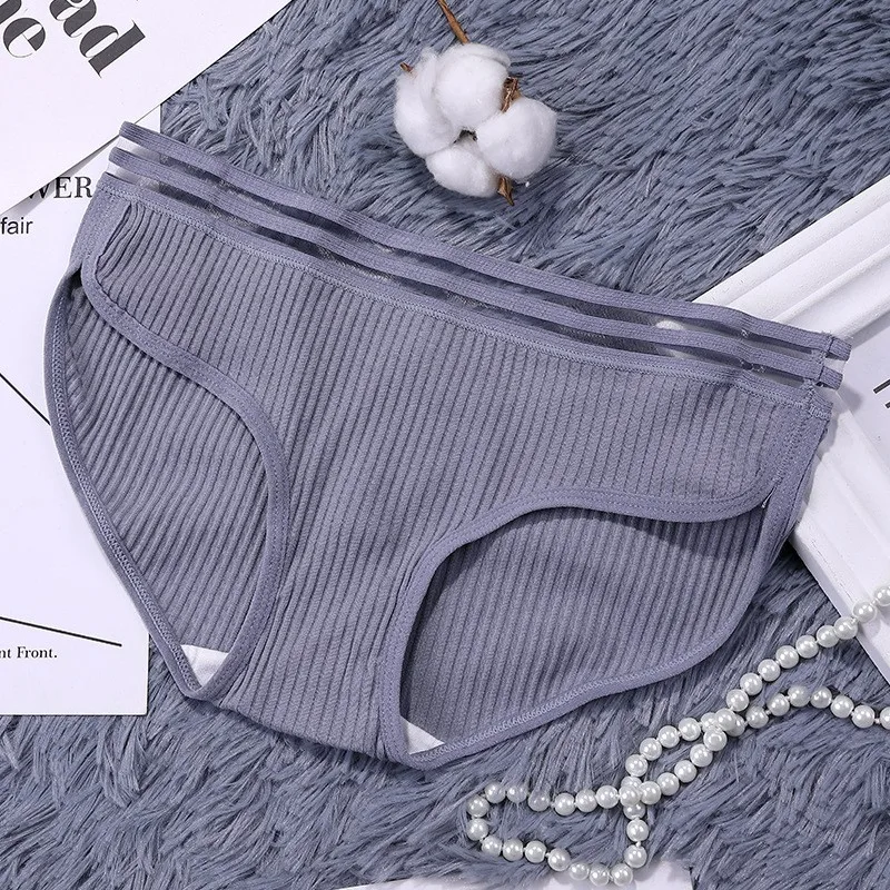 BEFORW мода трусы женские Средняя талия Резьба нижнее белье сращивание твердый