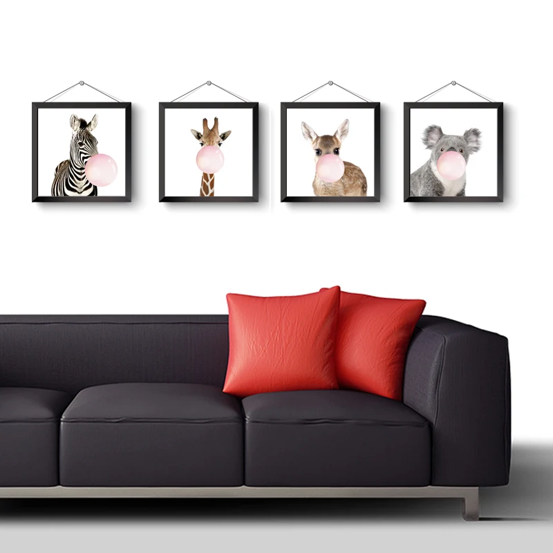 Детская комната украшения Художественная печать на холсте Живопись плакатный