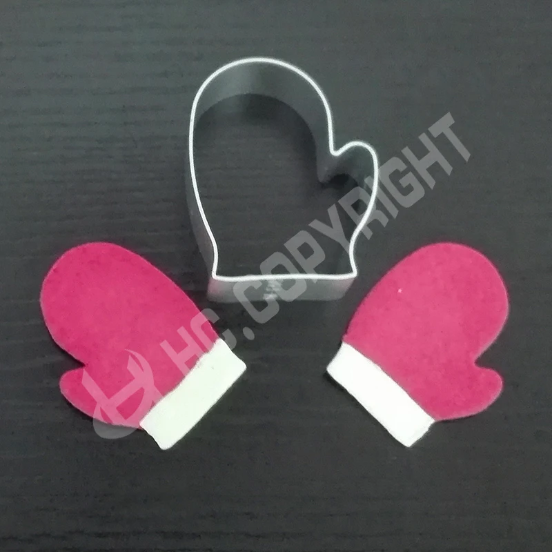 1 шт. материал из алюминиевого сплава Красивая рождественская форма перчатки