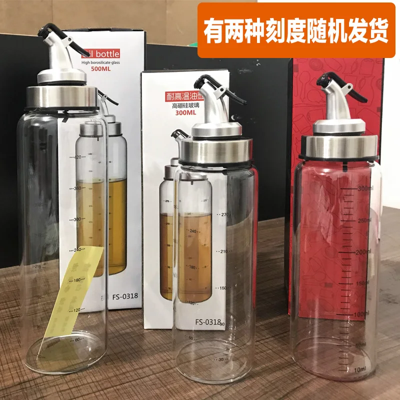 Бытовой Большой Стеклянный герметичный масляный горшок приправа для соуса