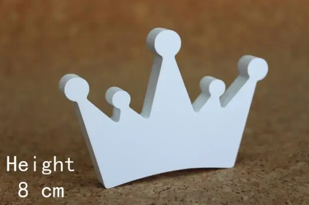 crown xinhuang Стоящий 8 см Искусственный деревянный дерево белые буквы Алфавит слова Свадебная вечеринка Декор для дома бабочка Корона кольцо с алмазом в форме сердца - Цвет: crown xinhuang