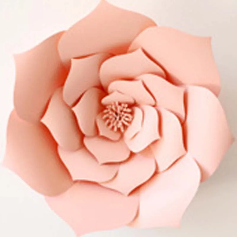 40CM sharp corners 40 см голова DIY бумажные цветы для украшения свадебной вечеринки, гигантская картонная бумага цветочный фон, искусственная большая Роза Настенный декор - Цвет: 40CM sharp corners