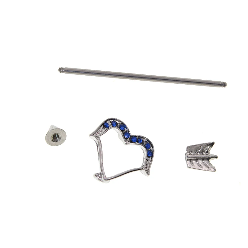 2 шт. стрела из нержавеющей стали для пирсинга сосков серьги стрелка тела пирсинг