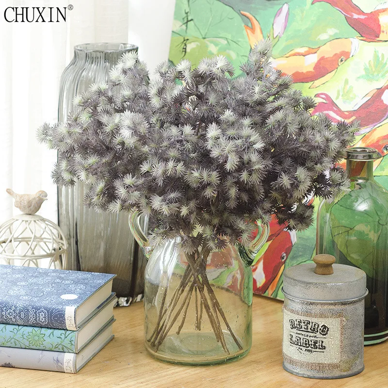 Искусственные рождественские сосновые иглы Имитация Поддельные растения DIY