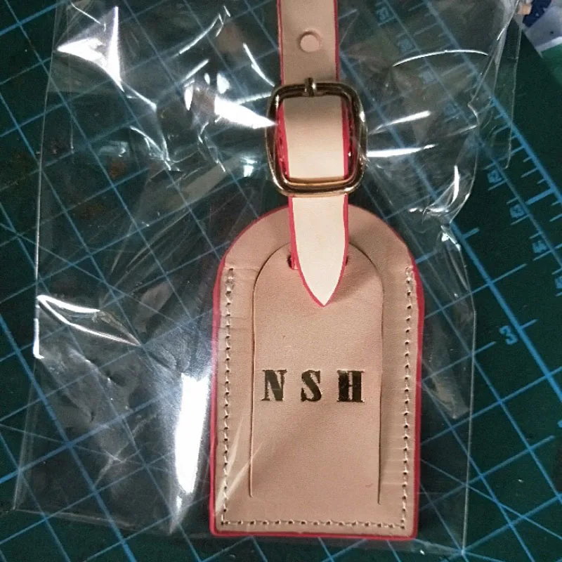 5 шт./заказ изготовленный на заказ из натуральной кожи багажная бирка путешествия