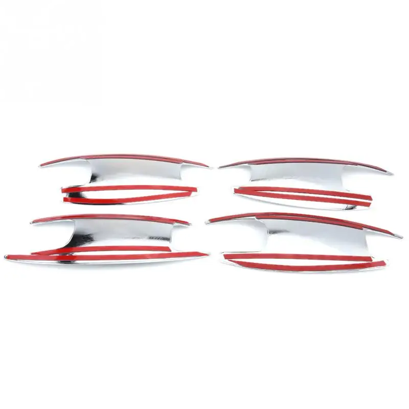 4 шт. накладки на крышку автомобильной двери для C класса W205 GLC class X253 E W213 ABS Chrome