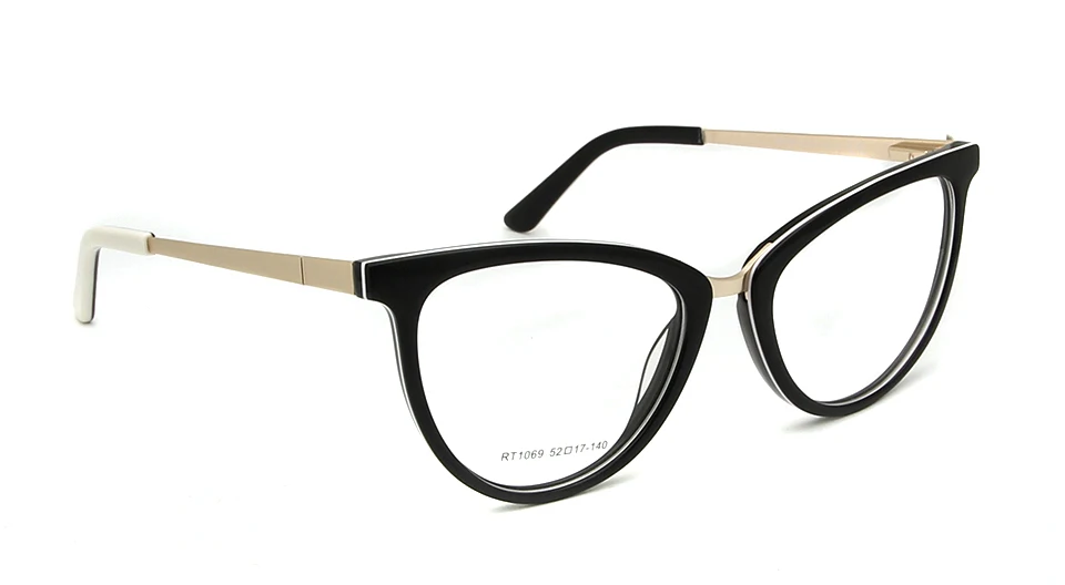 women glasses c1 Высококачественные ацетатные женские очки "кошачий глаз" для женщин, очки для глаз, прозрачные линзы, оптические очки, ретро очки для близорукости - Цвет оправы: women glasses c1