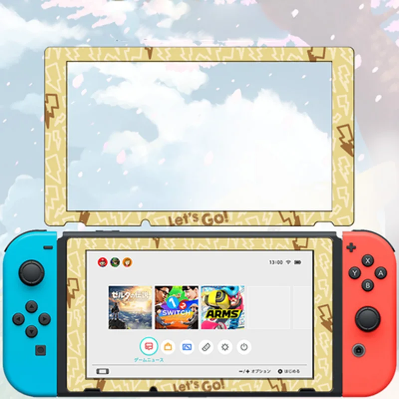 Для nintendo Switch NS консоль Экран протектор Закаленное Стекло игра детская футболка с принтом "Let's Go Пикачу Иви красочный ультра Protetor с пленочным покрытием