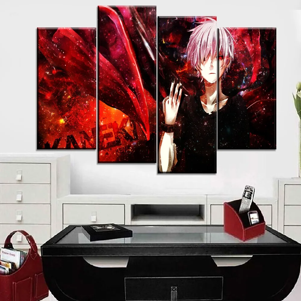 Современная живопись на холсте HD печати Стиль Аниме Tokyo Ghoul плакат Wall Art домашний