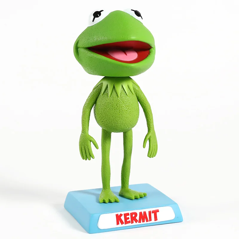 Muppets лягушонок Кермит ПВХ Bobblehead Nodder фигурка качающаяся голова кукла украшение автомобиля