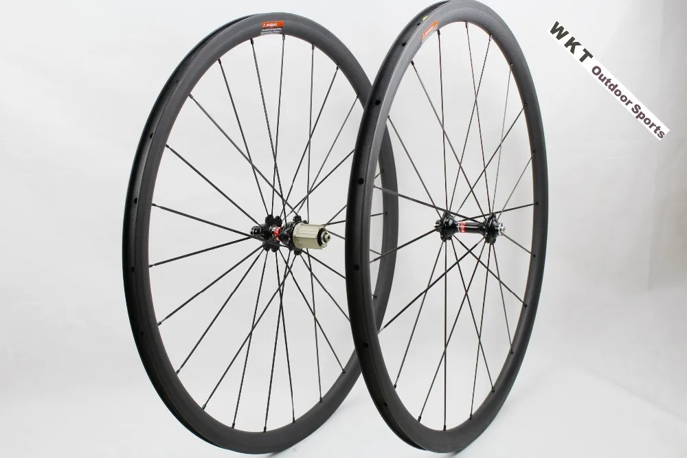 3K Углеродные колеса 700c велосипедные дорожные Китай 23 мм Широкие клинчерные 30