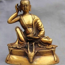 Китайский буддийский Фан латунный Архат медная пятнистая голова