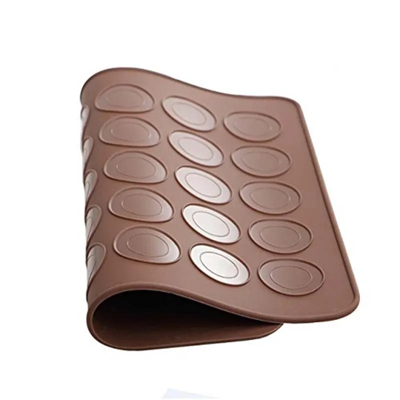 Силиконовый Макаронный коврик с 30 отверстиями маффины/миндалевидные круглые