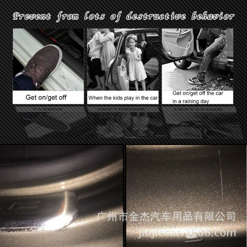 4 шт. порога автомобиля углеродное волокно защиты площадки товары для Chrysler 200 300C 300