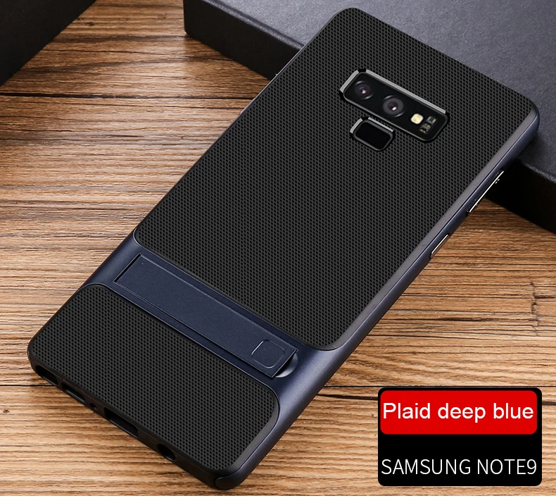 Силиконовый чехол для мобильного телефона, чехол-подставка для samsung Galaxy Note 9, чехол, противоударный, 360, защитный, 3D, гибридный, PC Note9, Fundas Capa, корпус