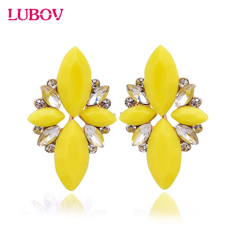 Женские серьги гвоздики с опаловым камнем элегантные Кристальные сережки