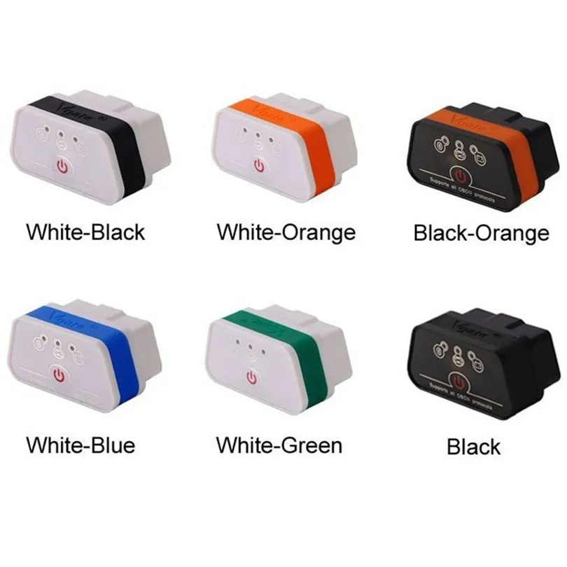 Лучшее качество 6 цветов Vgate Wifi iCar 2 OBDII ELM327 iCar2 wifi vgate OBD диагностический интерфейс