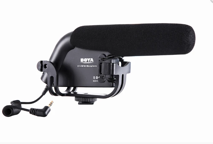 BOYA BY-VM190 shotgun microphone with Windshield For DSLR video cameras | Электроника